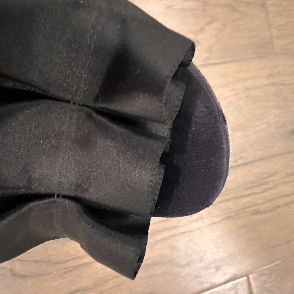 Elegant Black peep toe Heels Stuart Weitzman 9 1/2 - Picture 4 of 7